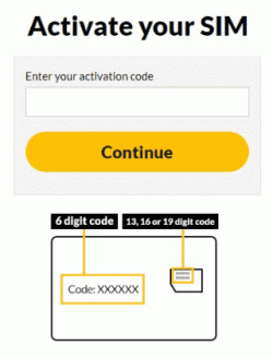 activate giffgaff sim