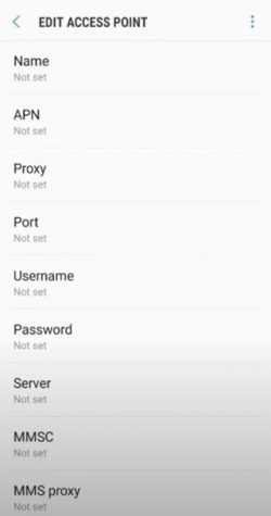 giffgaff access point configuration